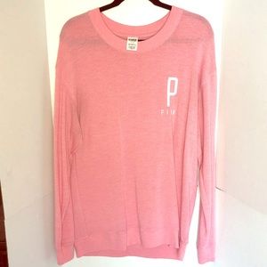VS PINK soft yoga crew sweater.